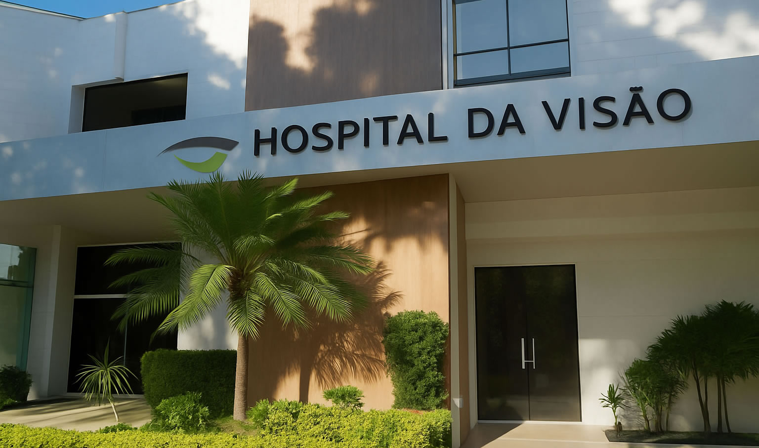 Fachada do Hospital da Visão de Natal, em Tirol — Natal/RN